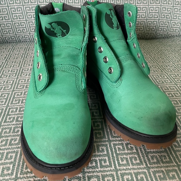 Used Timberland NBA Boots Celtics size 2.5 - Picture 2 of 6